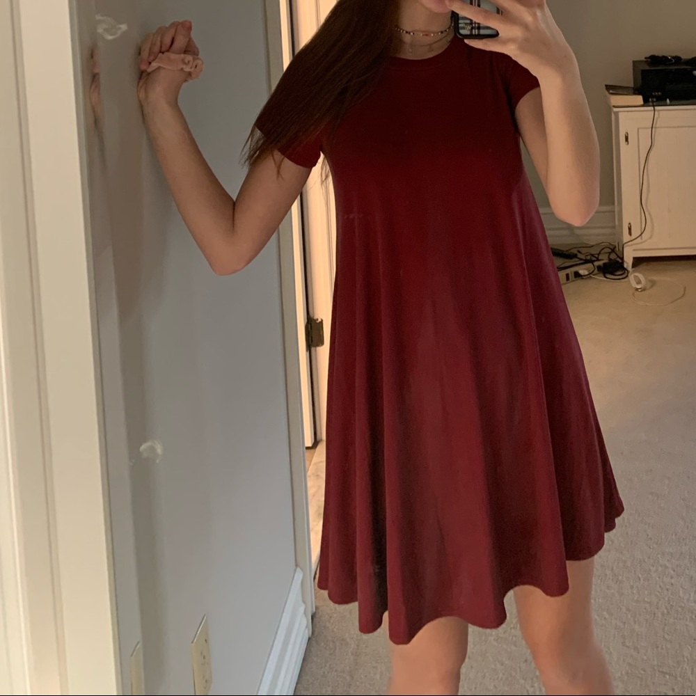 red dress